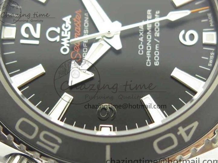 0423 Sleek Planet Ocean Professional Ceramic Bezel 42mm 1:1 MK Best Edition Silver Markers On SS Bracelet A 8085